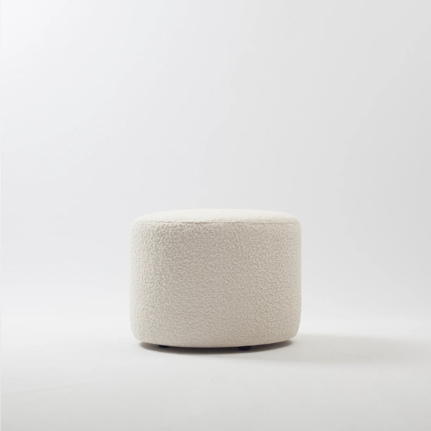 Deco - Puf - Yuvarlak Puf - Beyaz