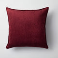 Eliza - Bordo Viskon Doğal Naturel Kırlent 50x50 - Bordo