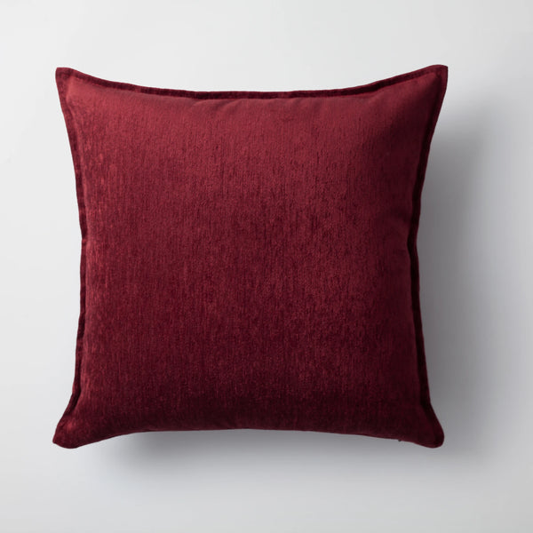 Bordo bordo viskon doğal naturel kırlent kılıfı 50x50 cm