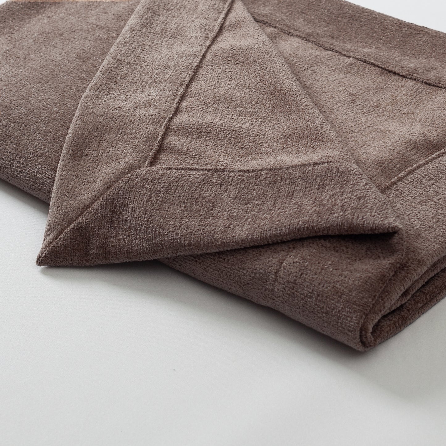 Borla & Amorf - 5'li Kırlent ve Geniş Yatak Runner Set - Sütlü Kahve